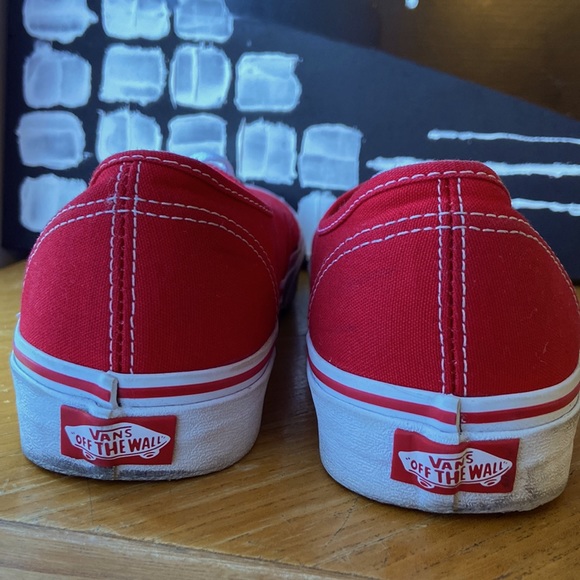 Authentic Red Vans - Picture 4 of 4